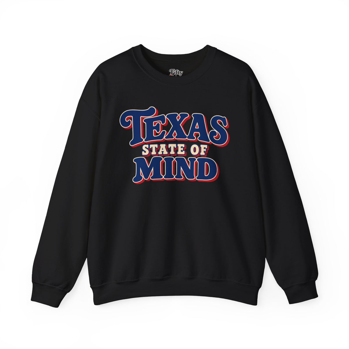 Texas State Of Mind Unisex Crewneck Sweatshirt State Name Graphic