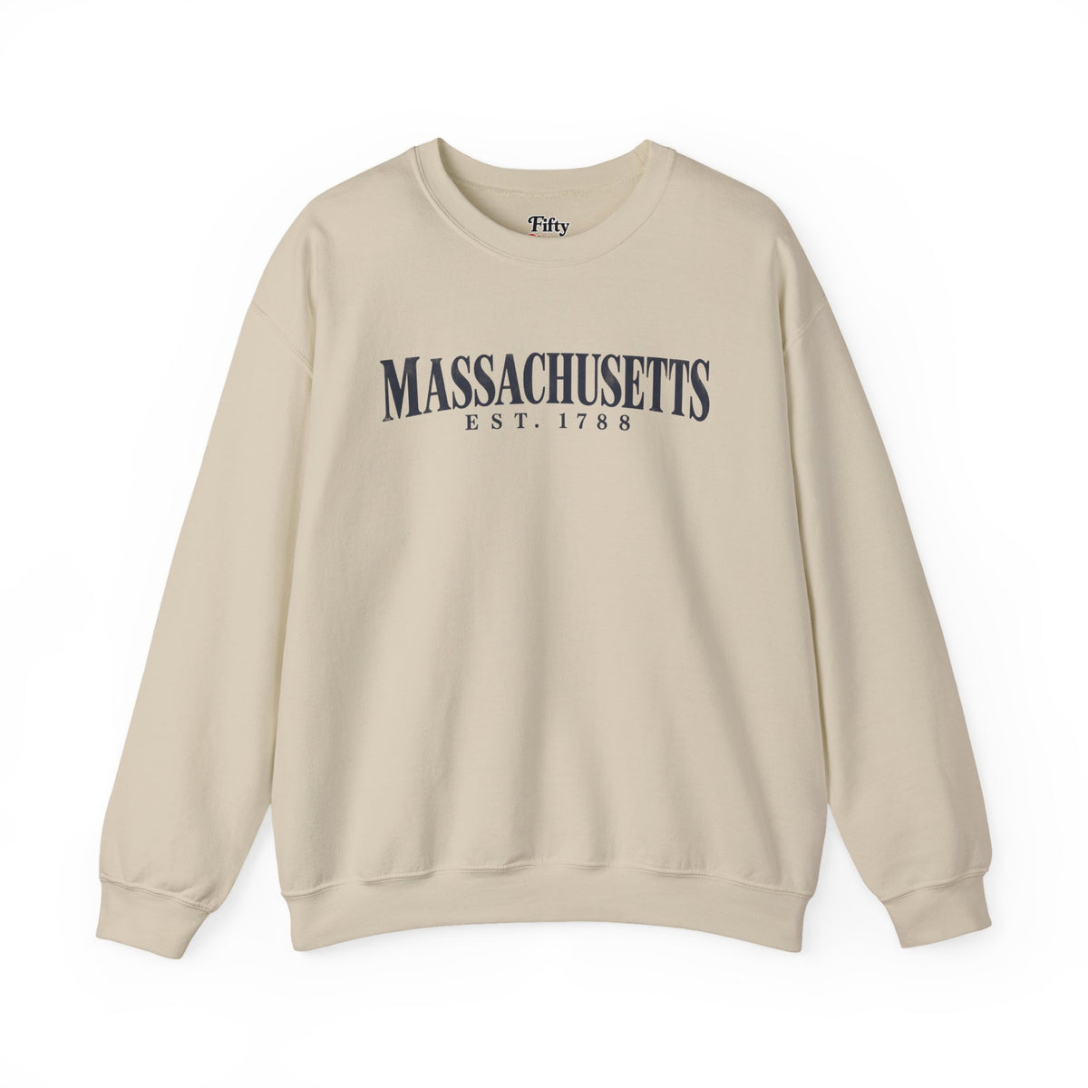 Massachusetts Est. 1788 Unisex Crewneck Sweatshirt State Name Graphic