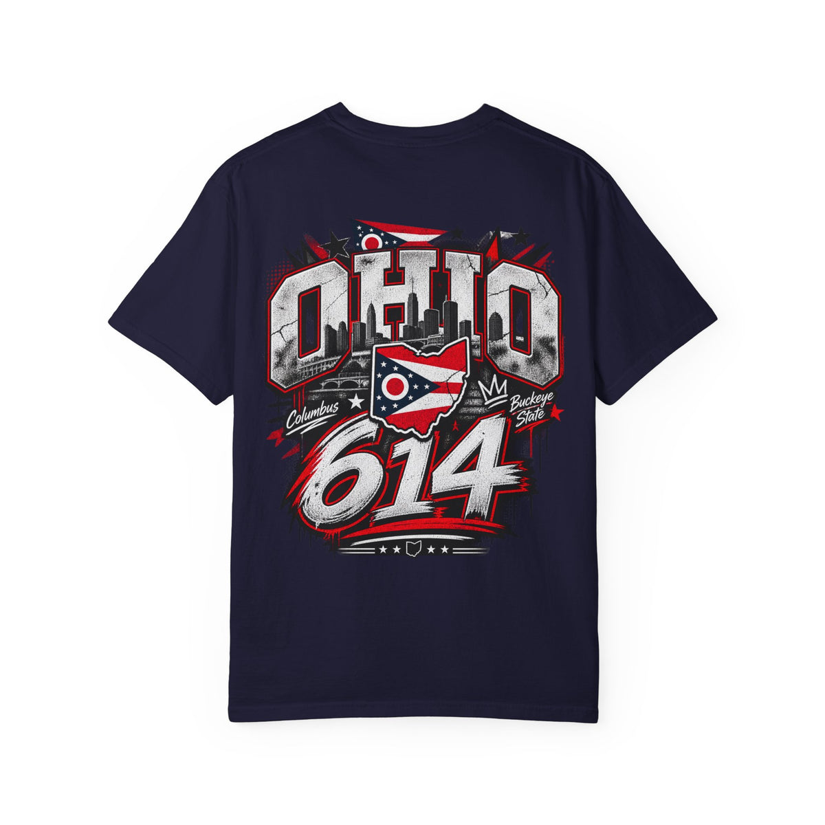 Ohio 614 Unisex Comfort Color 1717 Streetwear Graphic Tee