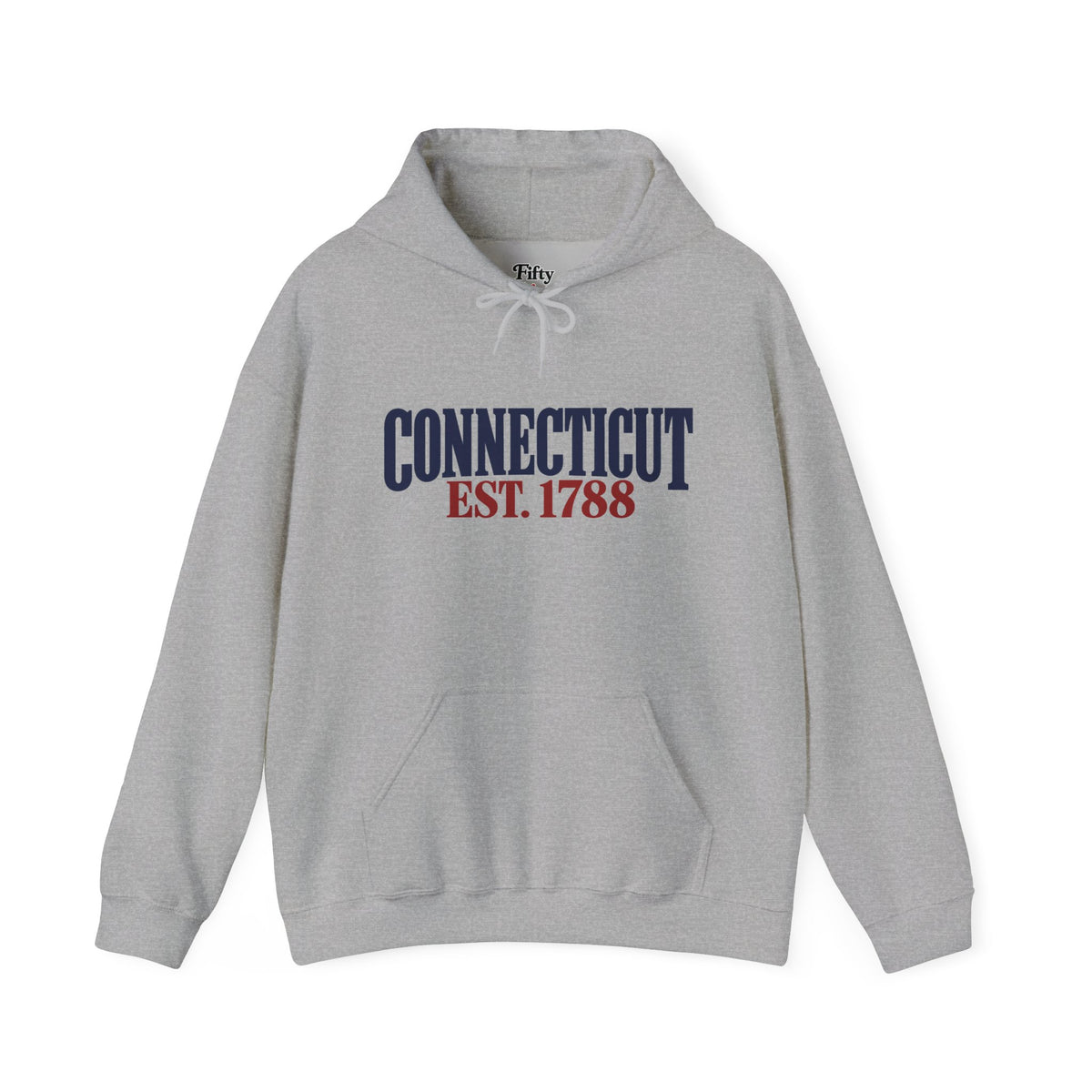 Connecticut EST 1788 Unisex Hoodie State Name Graphic