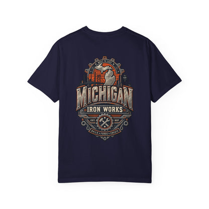 Michigan Iron Works Unisex Comfort Color 1717 Streetwear Graphic Tee