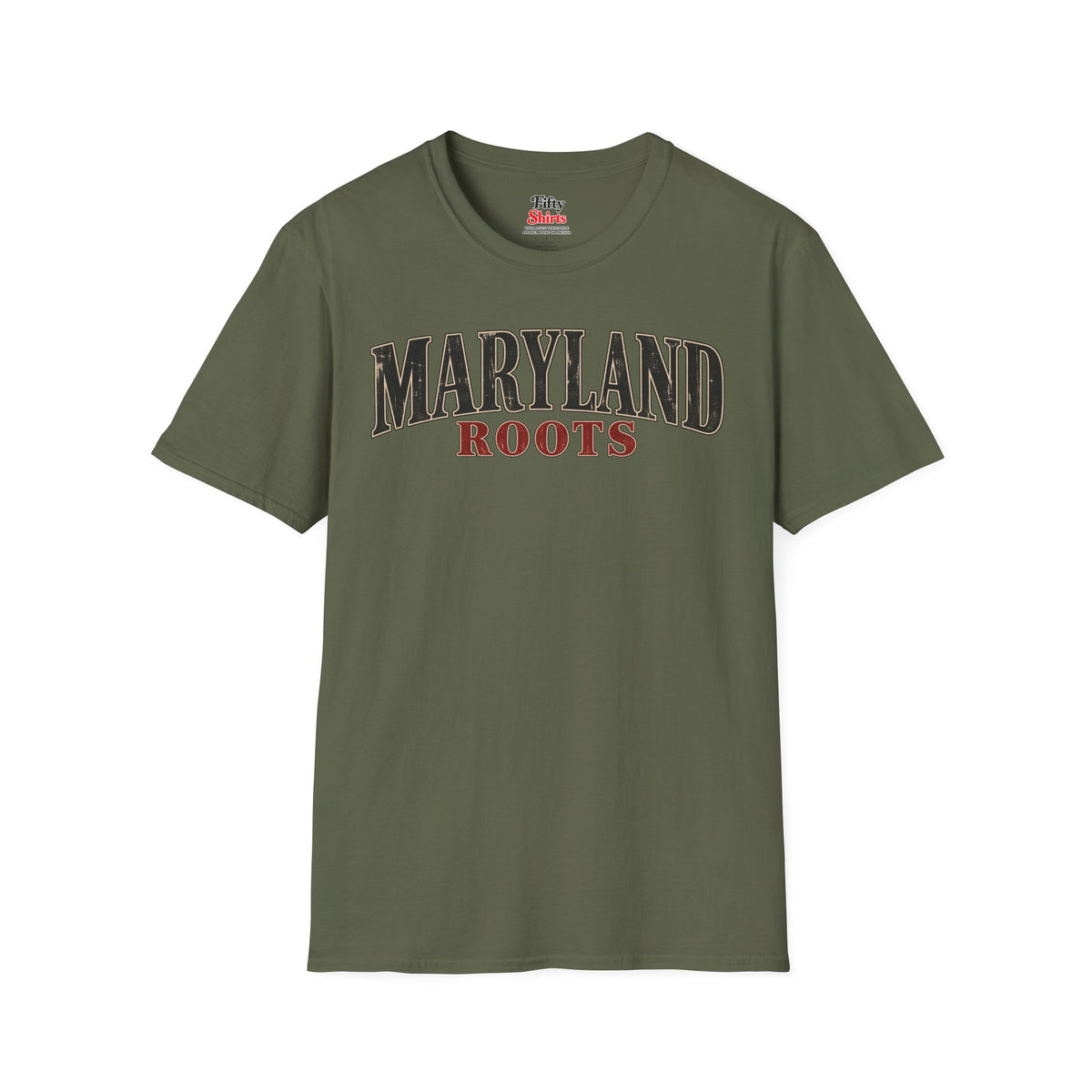 Maryland Roots Unisex Softstyle T Shirt State Name Graphic Tee