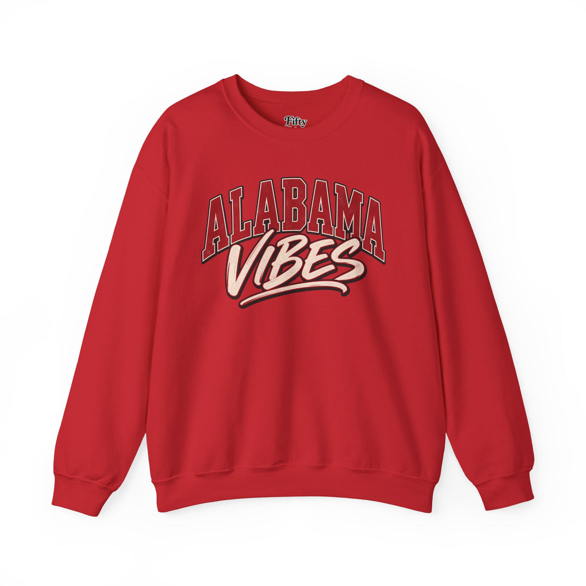 Alabama Vibes Unisex Crewneck Sweatshirt State Name Graphic