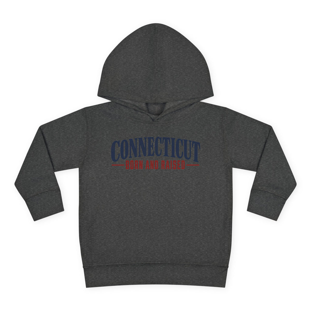 Connecticut Born and Raised Classic New England Unisex Toddler Pullover Fleece Hoodie
