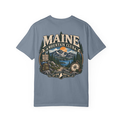 Maine Mountain Club Unisex Comfort Color 1717 Streetwear Graphic Tee
