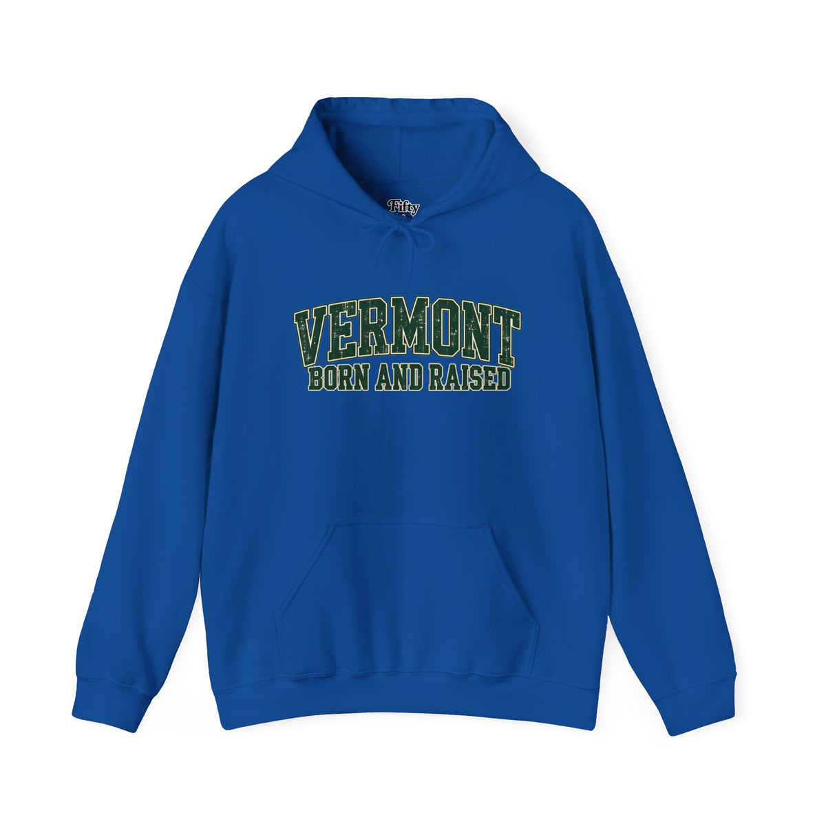 Vermont Born and Raised Vintage New England Americana  Unisex Hoodie Graphic
