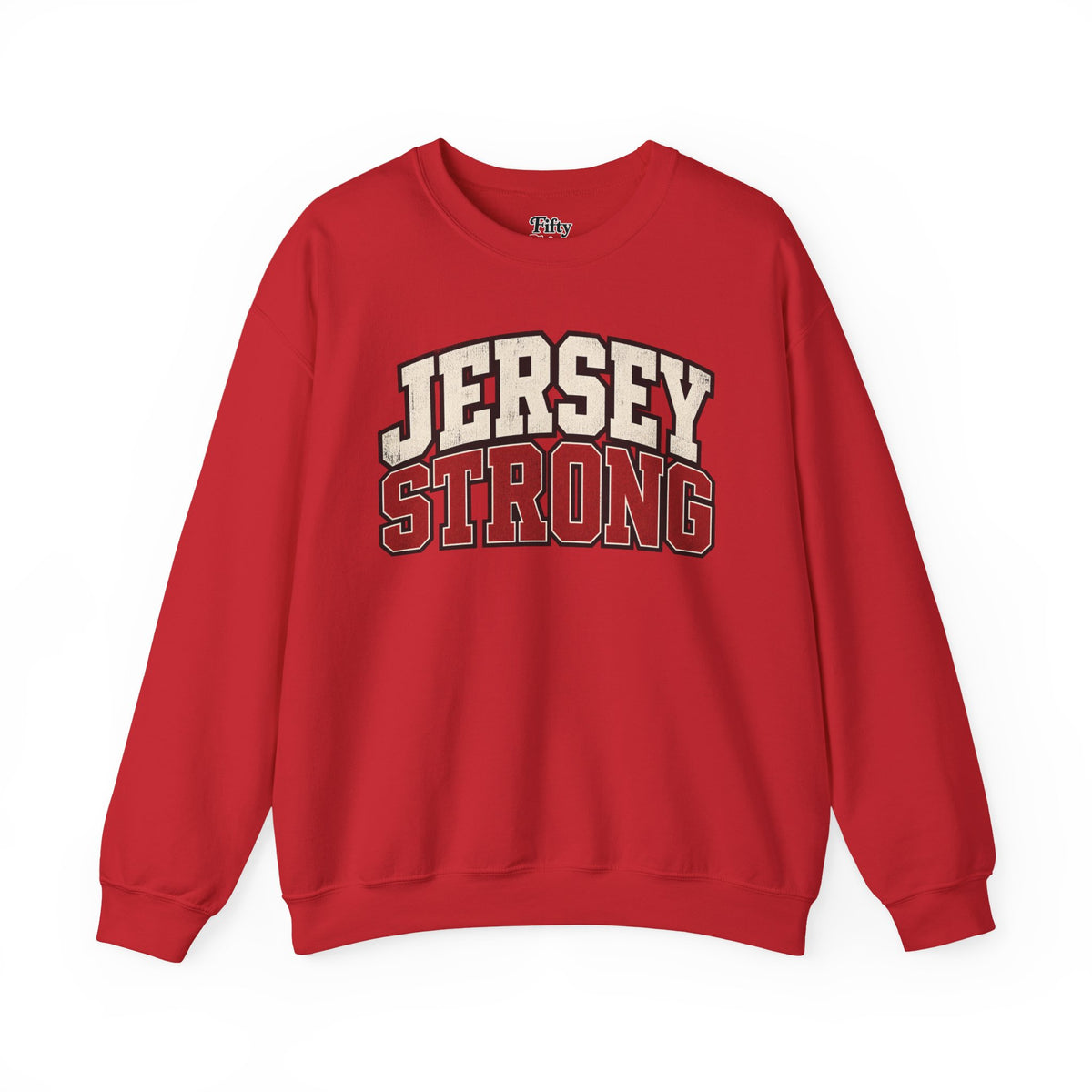 New Jersey Strong Unisex Crewneck Sweatshirt State Name Graphic