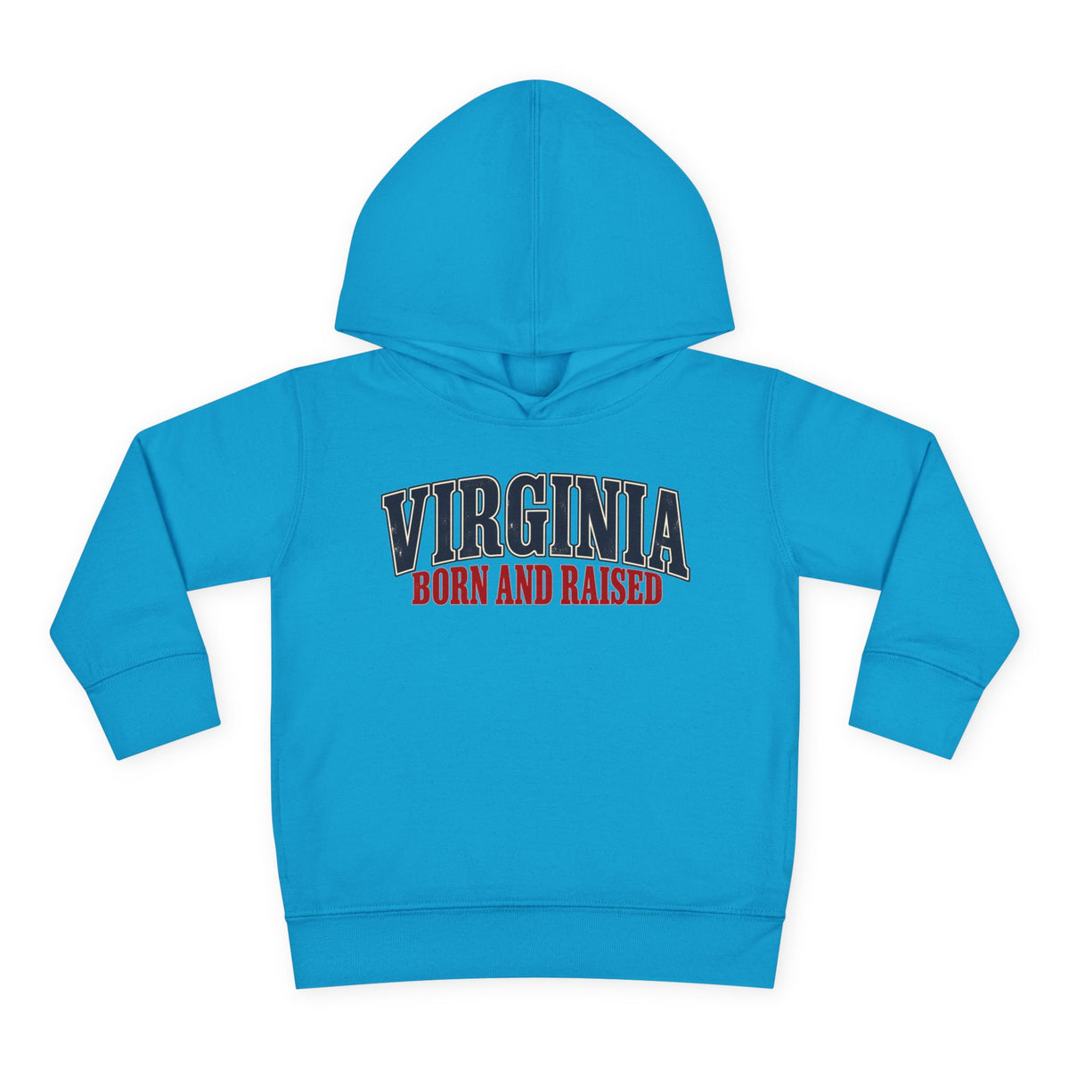 Virginia Born and Raised Southern Heritage Unisex Toddler Pullover Fleece Hoodie