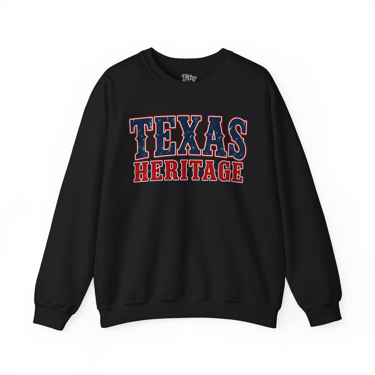 Texas Heritage Unisex Crewneck Sweatshirt State Name Graphic