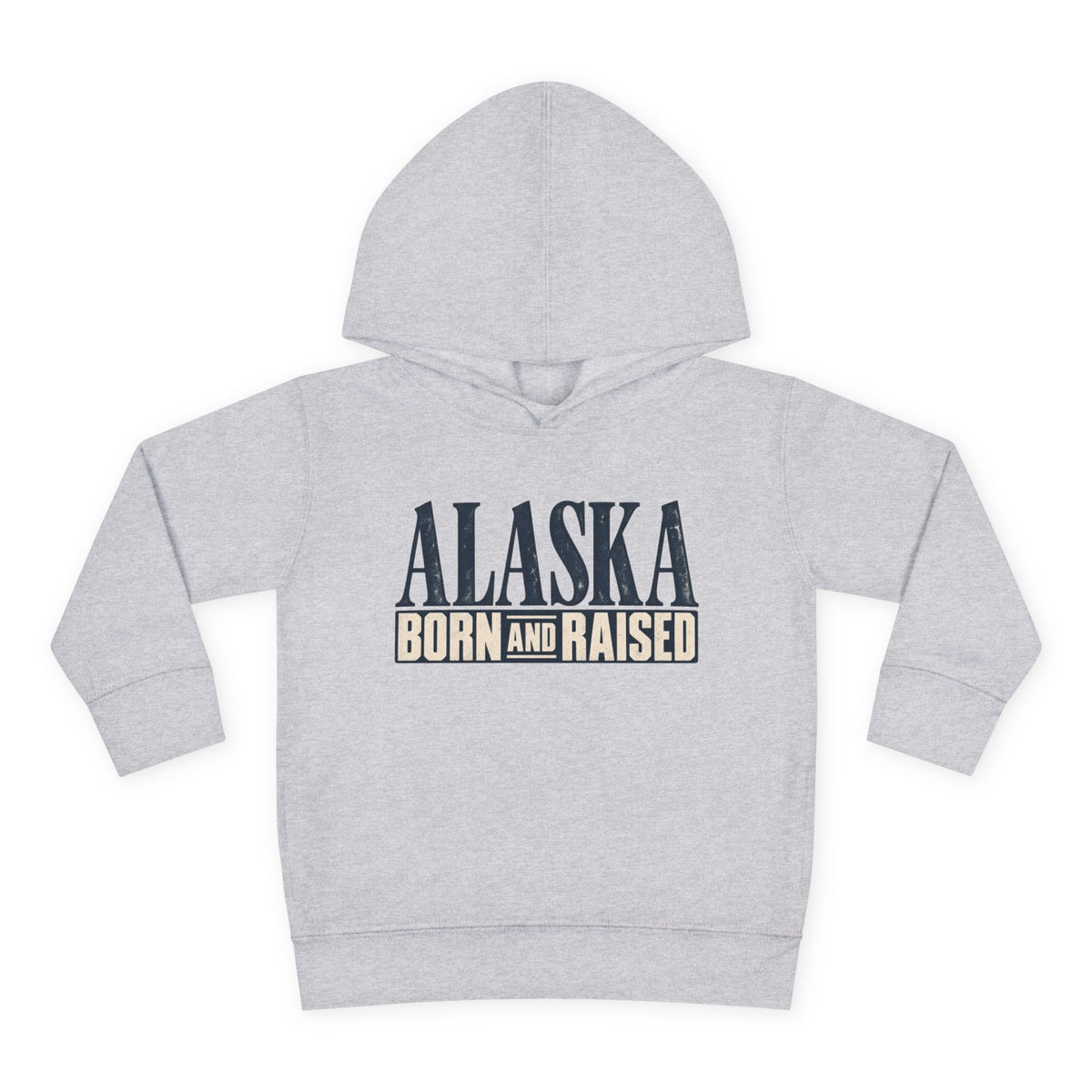 Alaska Born and Raised Premium Heritage Unisex Toddler Pullover Fleece Hoodie