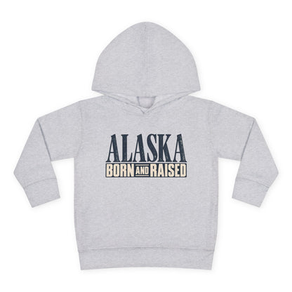 Alaska Born and Raised Premium Heritage Unisex Toddler Pullover Fleece Hoodie