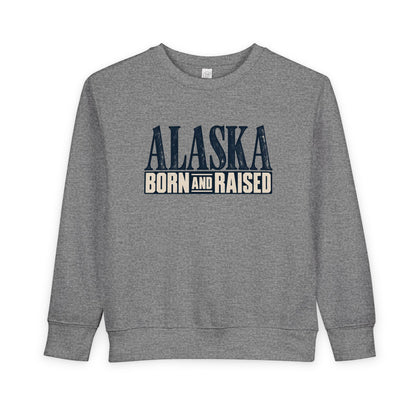Alaska Born and Raised Premium Heritage Unisex Toddler Sweatshirt