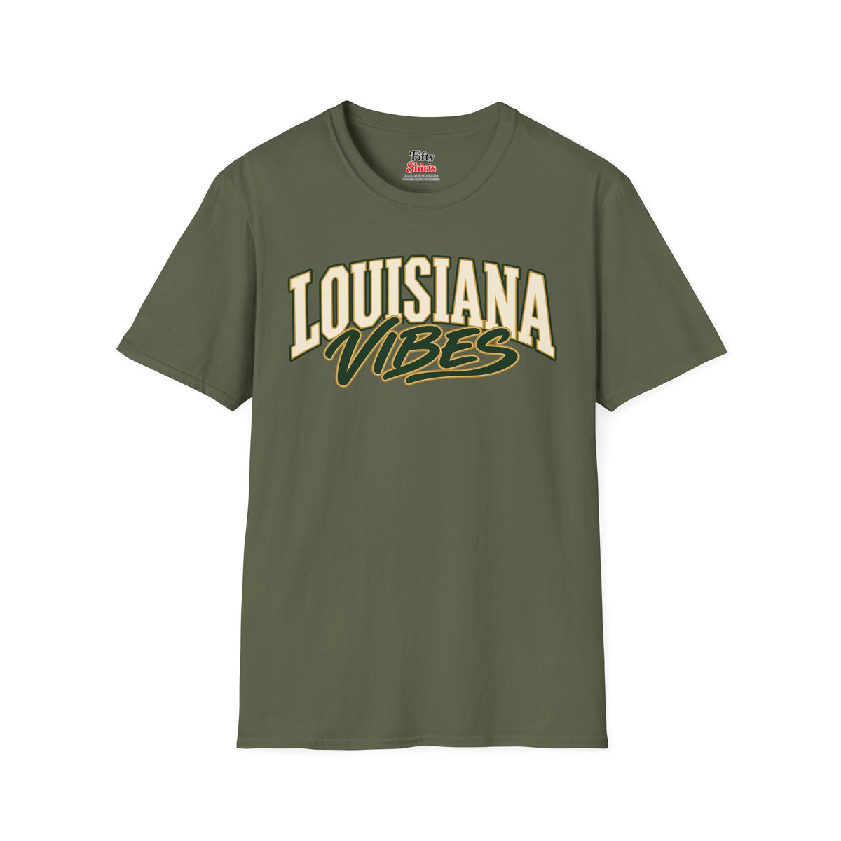 Louisiana Vibes Unisex Softstyle T Shirt State Name Graphic Tee