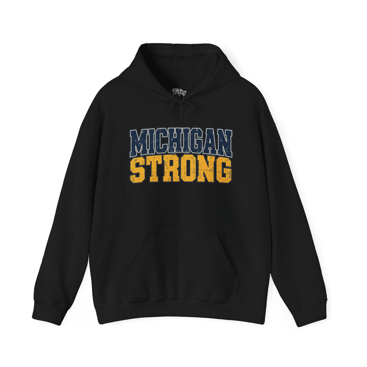 Michigan Strong Unisex Hoodie State Name Graphic
