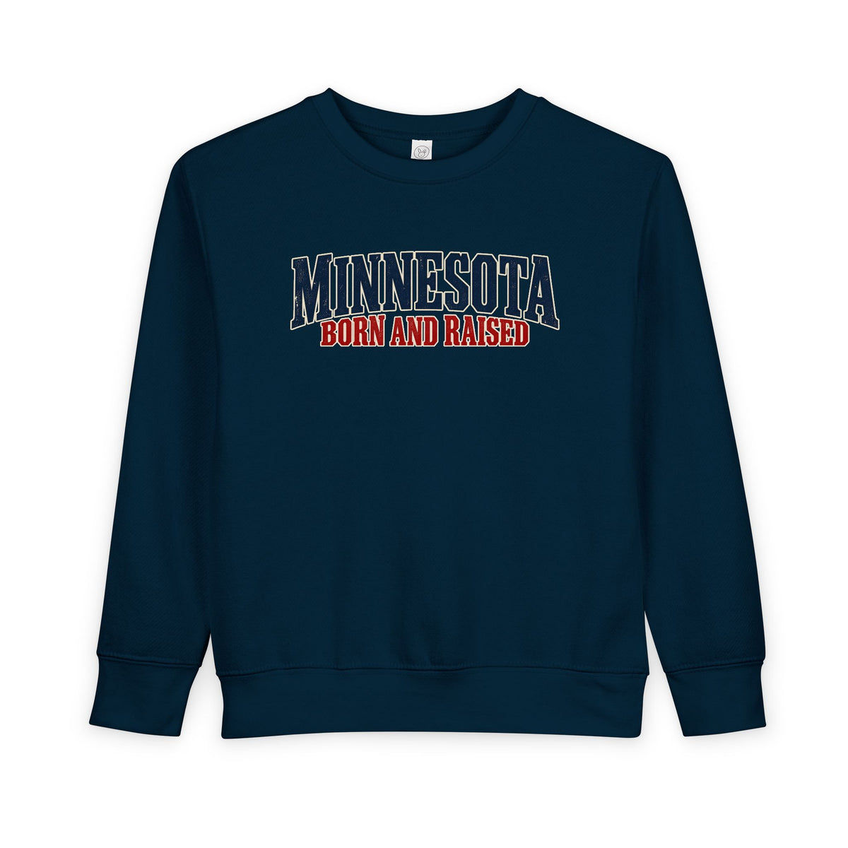 Minnesota Born and Raised Premium Northwoods Unisex Toddler Sweatshirt
