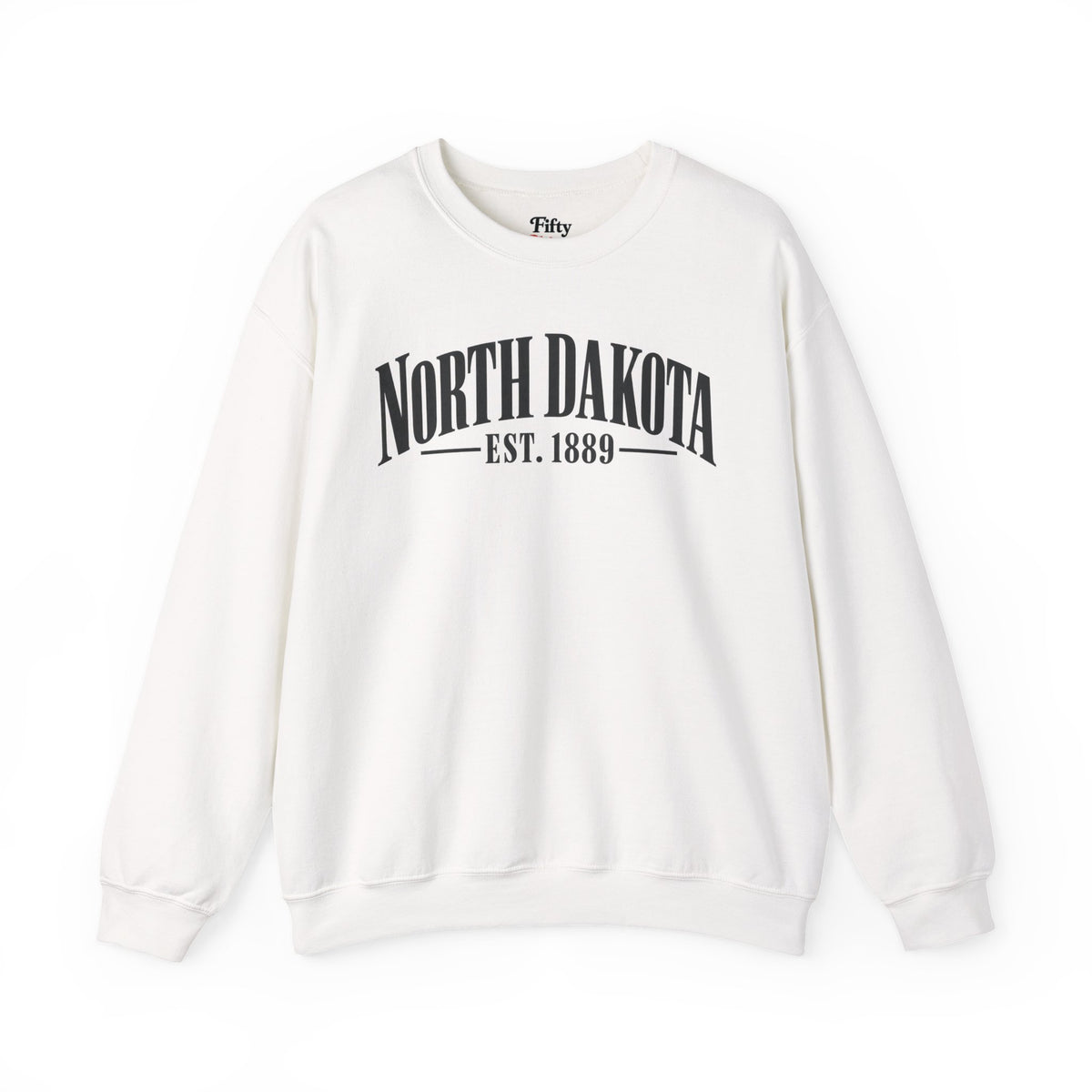North Dakota Est. 1889 Unisex Crewneck Sweatshirt State Name Graphic