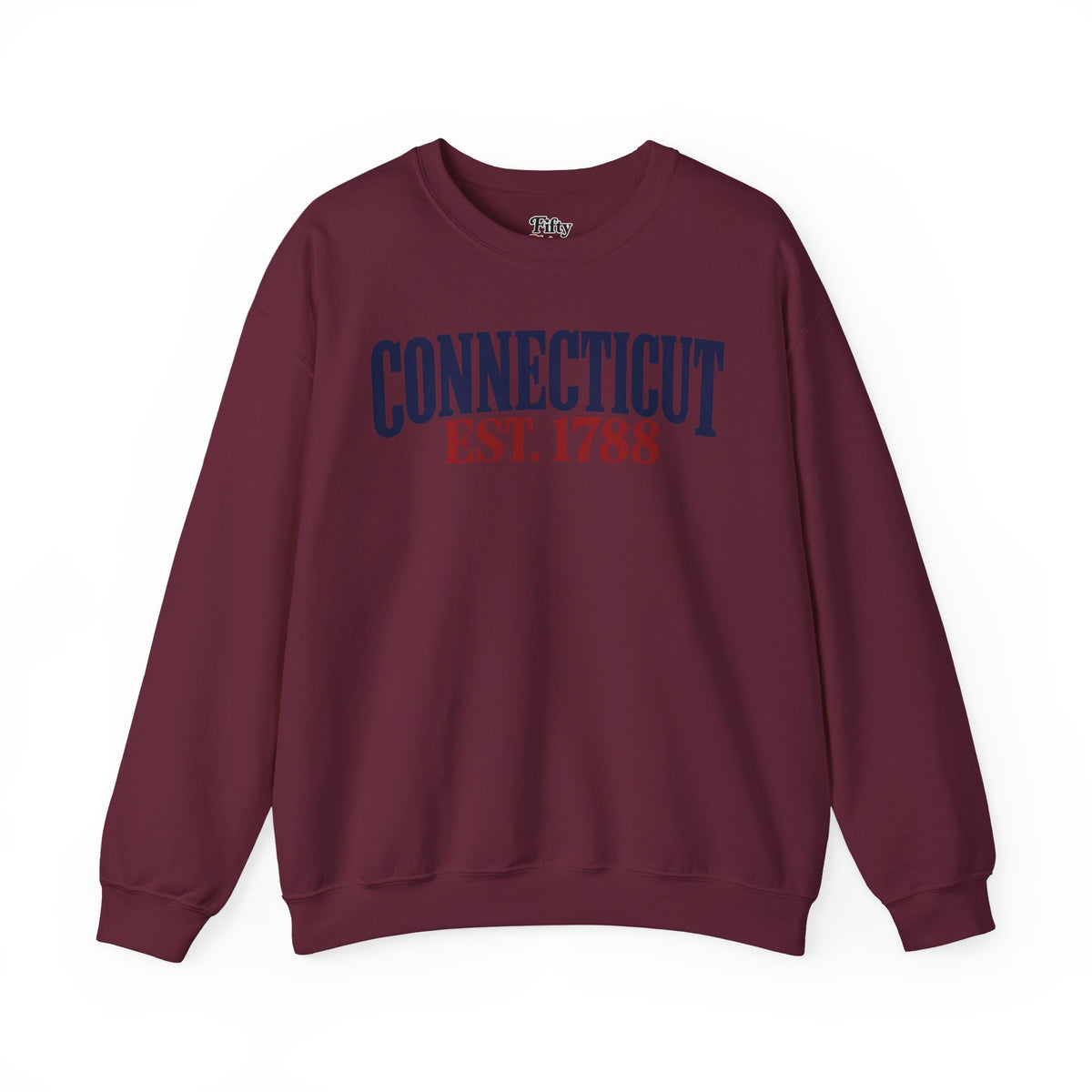 Connecticut EST 1788 Unisex Crewneck Sweatshirt State Name Graphic