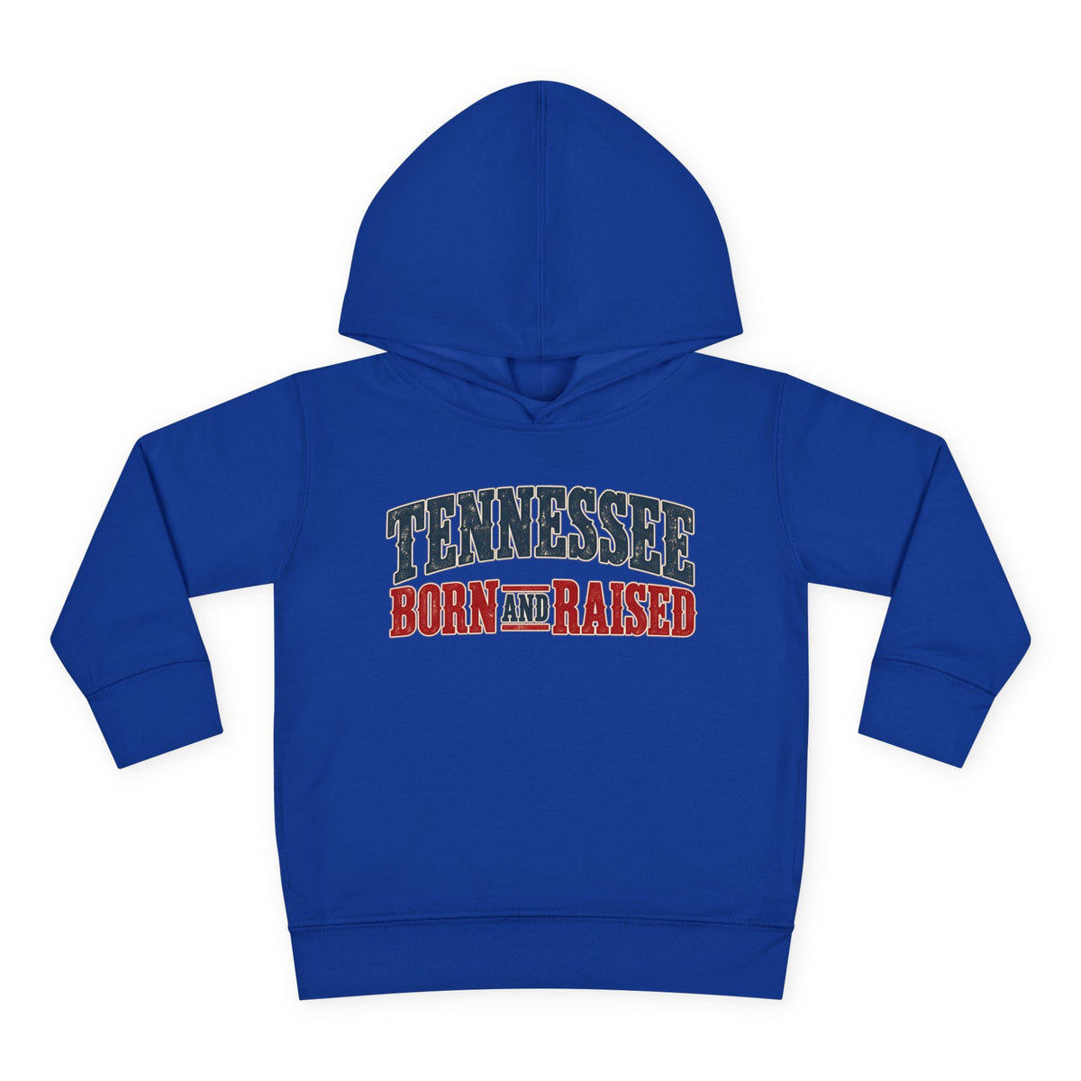Tennessee Born and Raised Vintage Americana Unisex Toddler Pullover Fleece Hoodie
