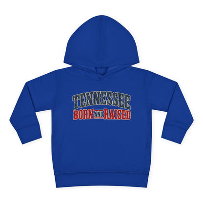 Tennessee Born and Raised Vintage Americana Unisex Toddler Pullover Fleece Hoodie