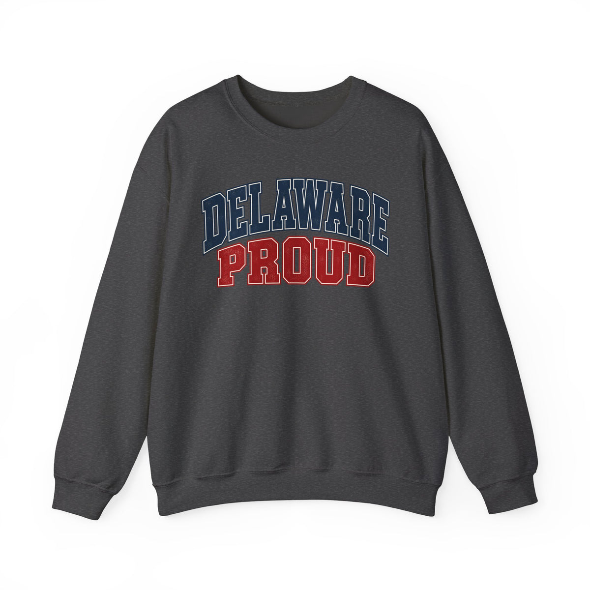 Delaware Proud Unisex Crewneck Sweatshirt State Name Graphic