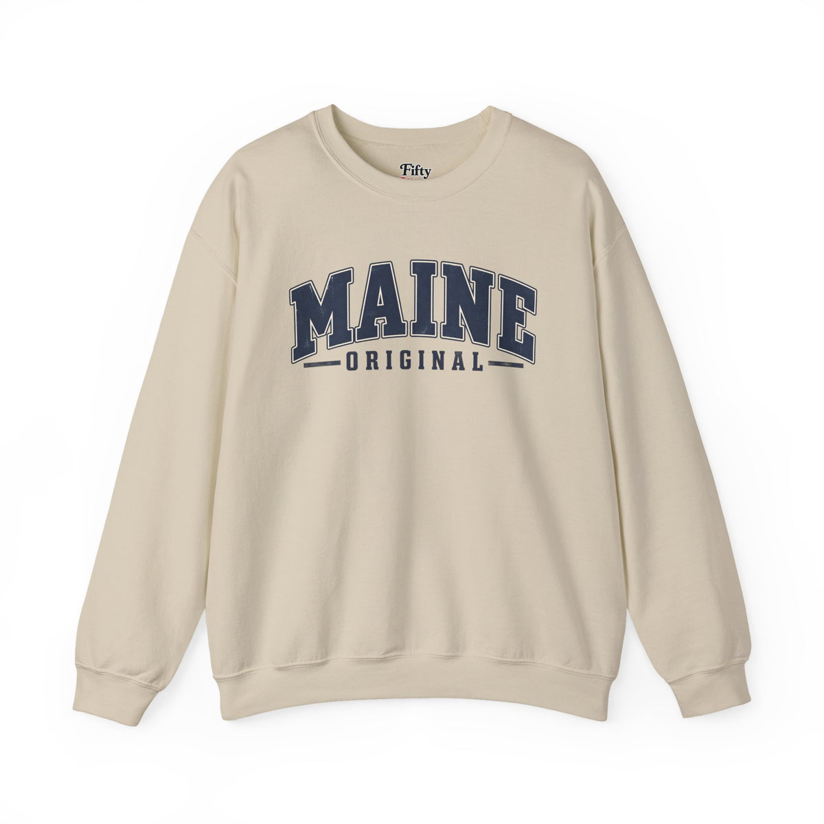Maine Original Unisex Crewneck Sweatshirt State Name Graphic