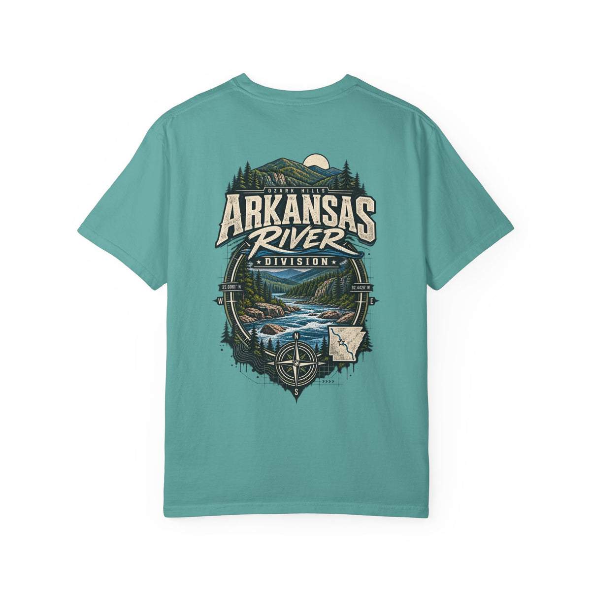 Arkansas River Division Unisex Comfort Color 1717 Streetwear Graphic Tee