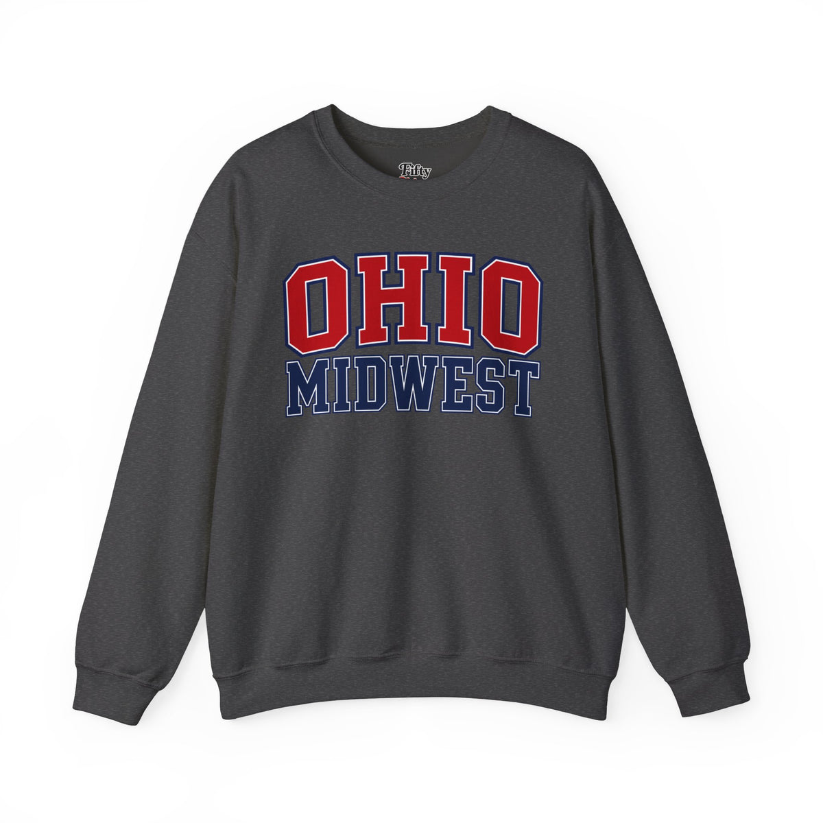 Ohio Midwest Unisex Crewneck Sweatshirt State Name Graphic