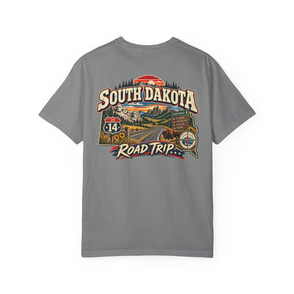 South Dakota Road Trip Unisex Comfort Color 1717 Streetwear Graphic Tee