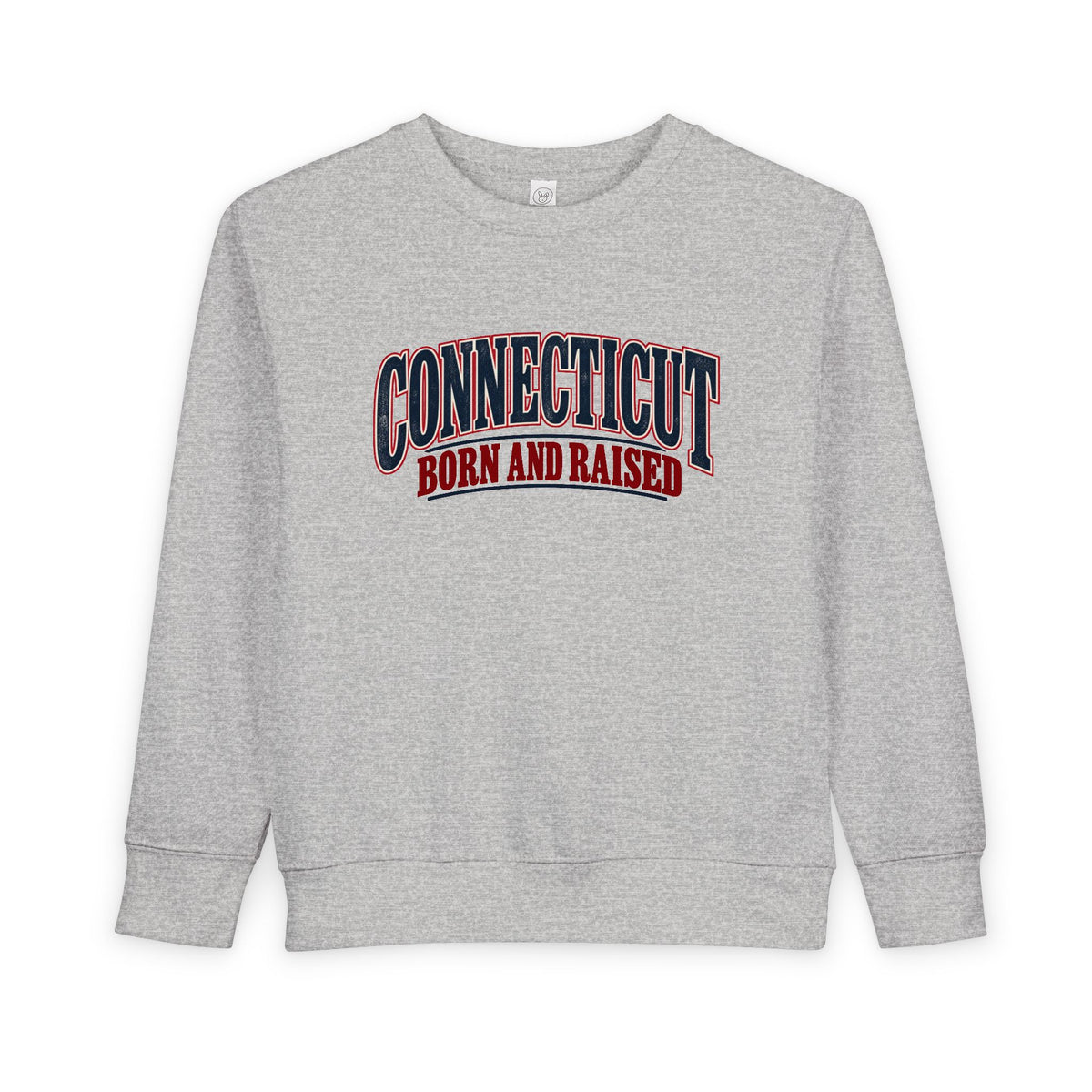 Connecticut Born and Raised Classic Souvenir Unisex Toddler Sweatshirt