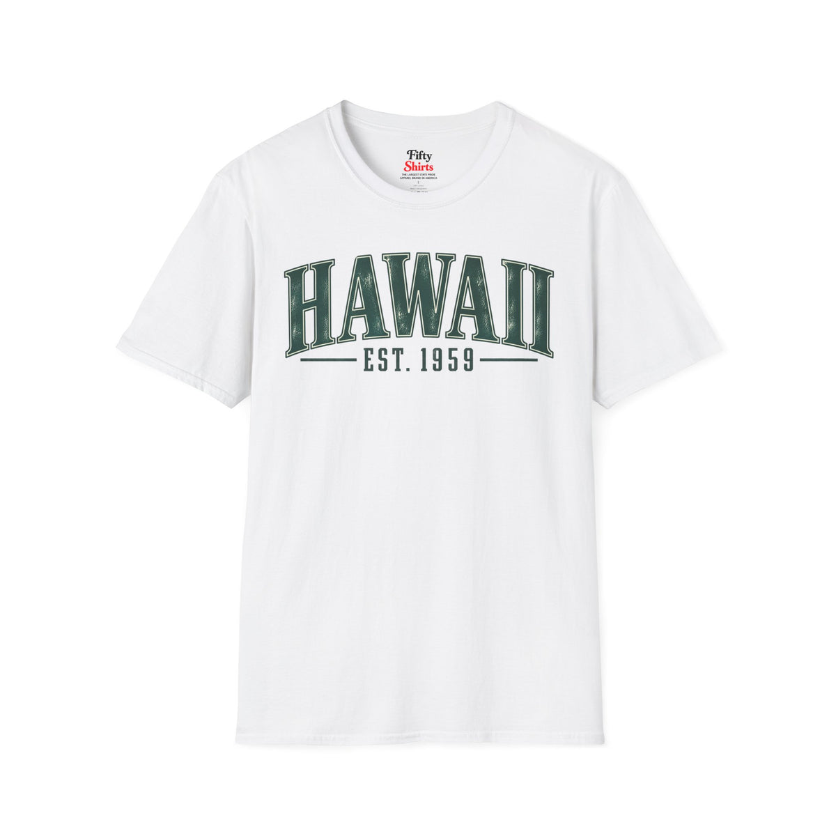 Hawaii Est 1959 Unisex Softstyle T Shirt State Name Graphic Tee