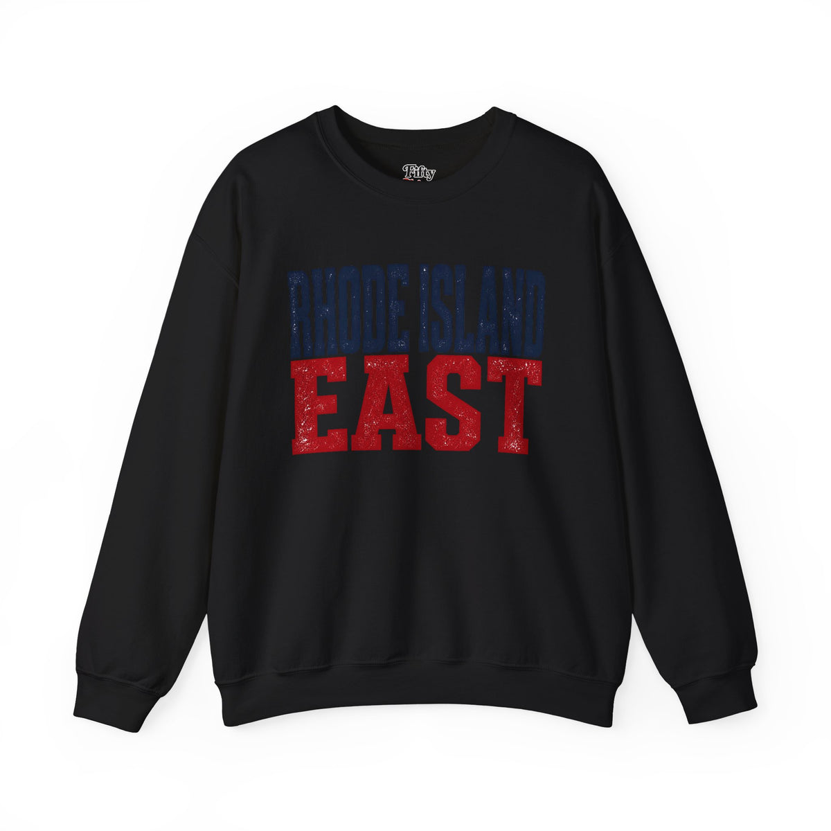 Rhode Island East Unisex Crewneck Sweatshirt State Name Graphic