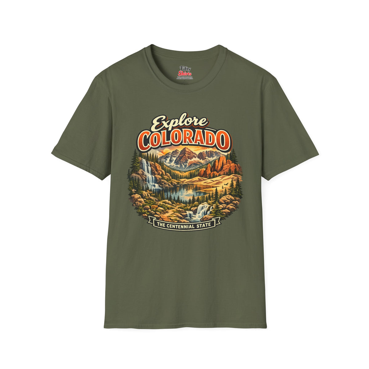 Explore Colorado Unisex Softstyle T Shirt State Pride Graphic Tee Collections FS03