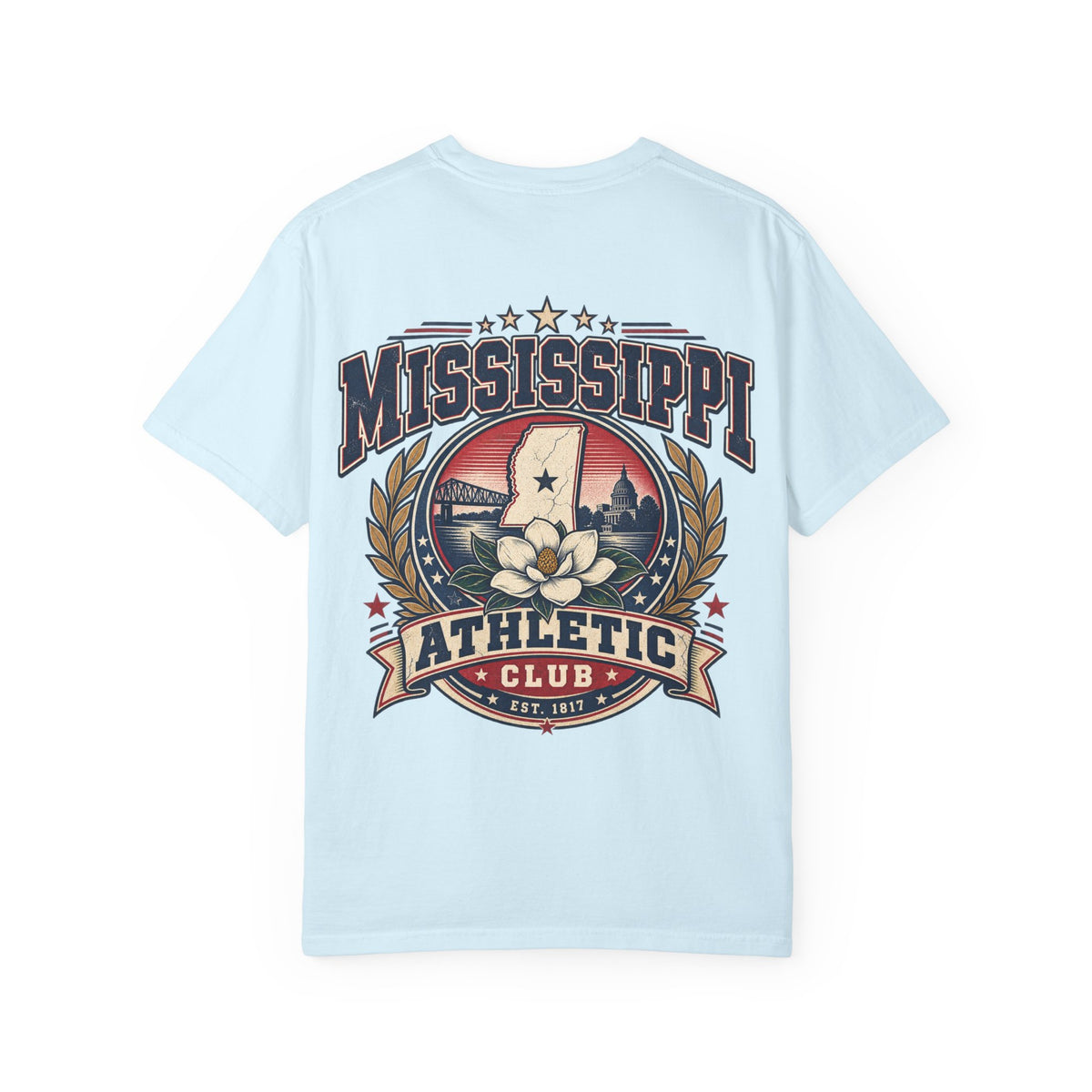 Mississippi Athletic Club Unisex Comfort Color 1717 Streetwear Graphic Tee