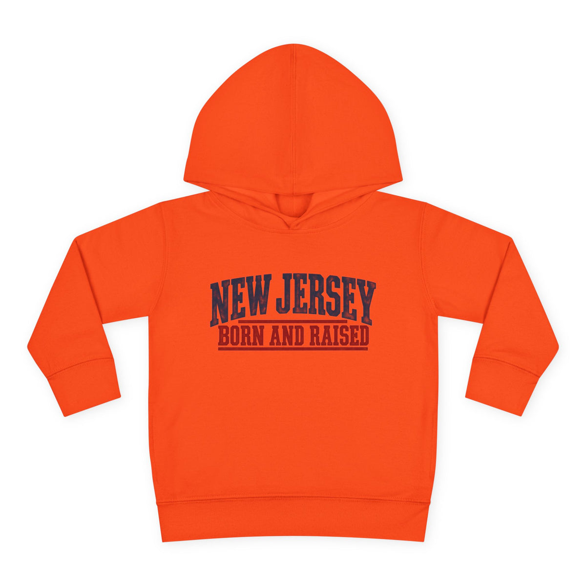 New Jersey Born and Raised Vintage Americana Unisex Toddler Pullover Fleece Hoodie