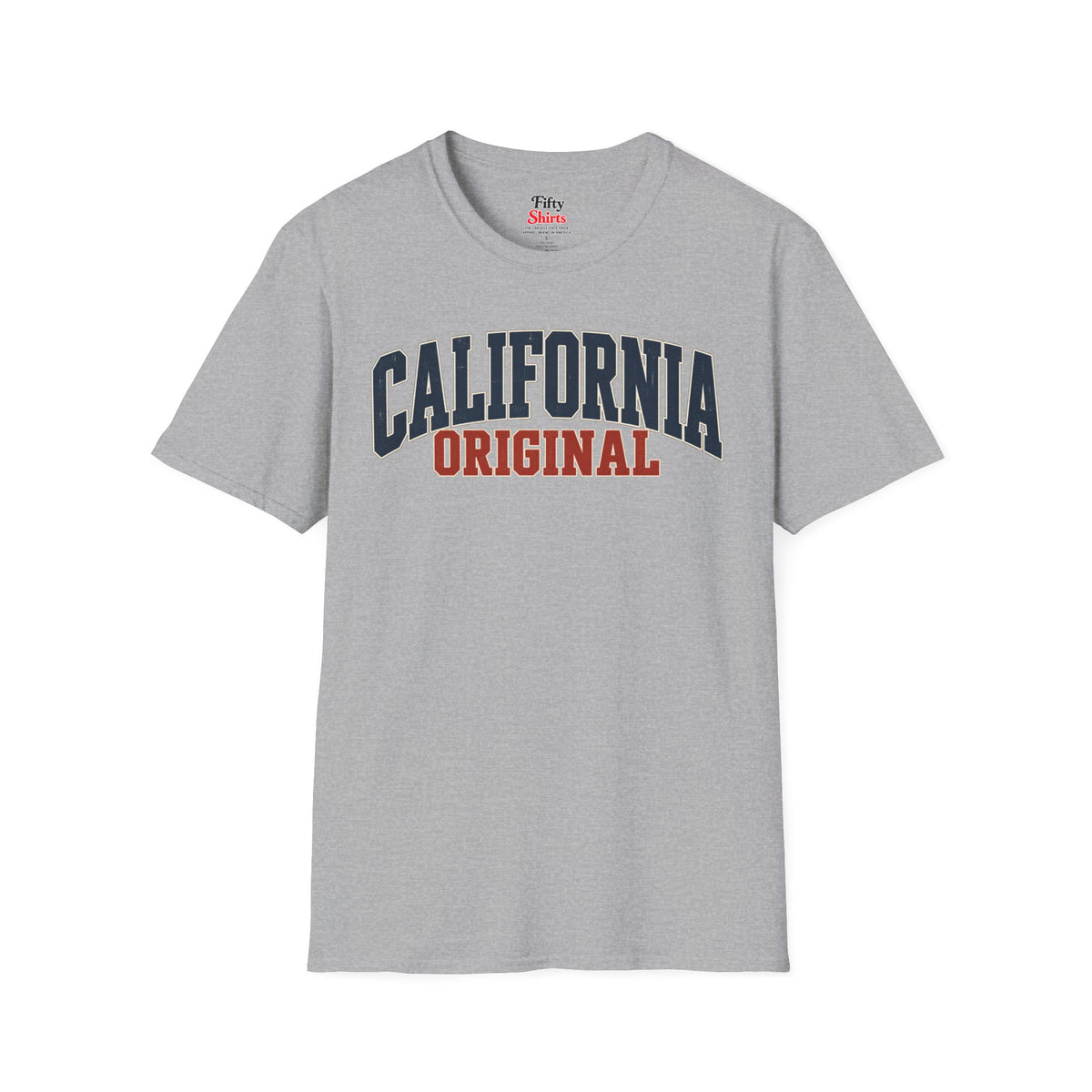 California Original Unisex Softstyle T Shirt State Name Graphic Tee