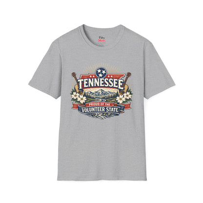Tennessee State Pride Unisex Softstyle T Shirt State Pride Graphic Tee Collections FS03