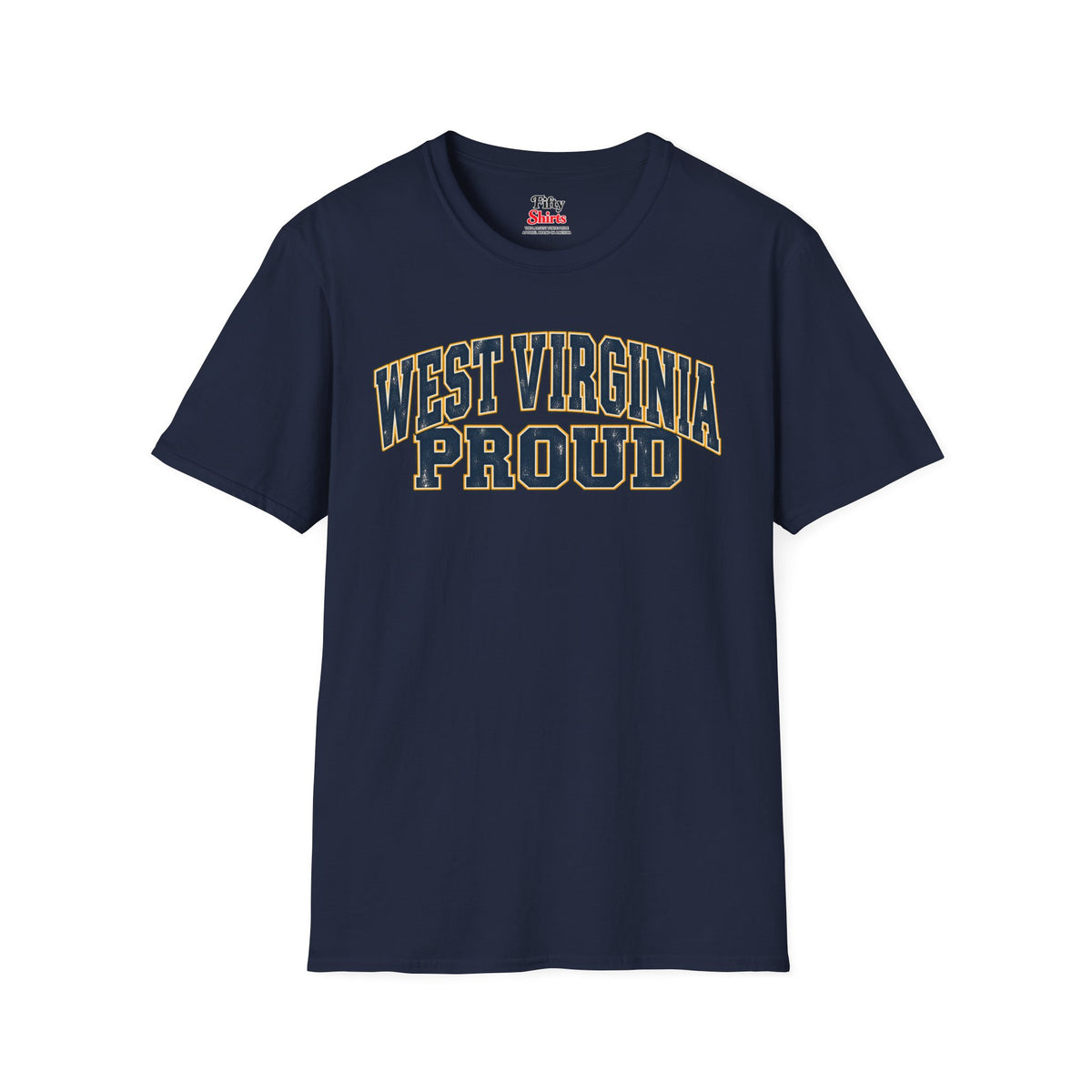 West Virginia Proud Unisex Softstyle T Shirt State Name Graphic Tee
