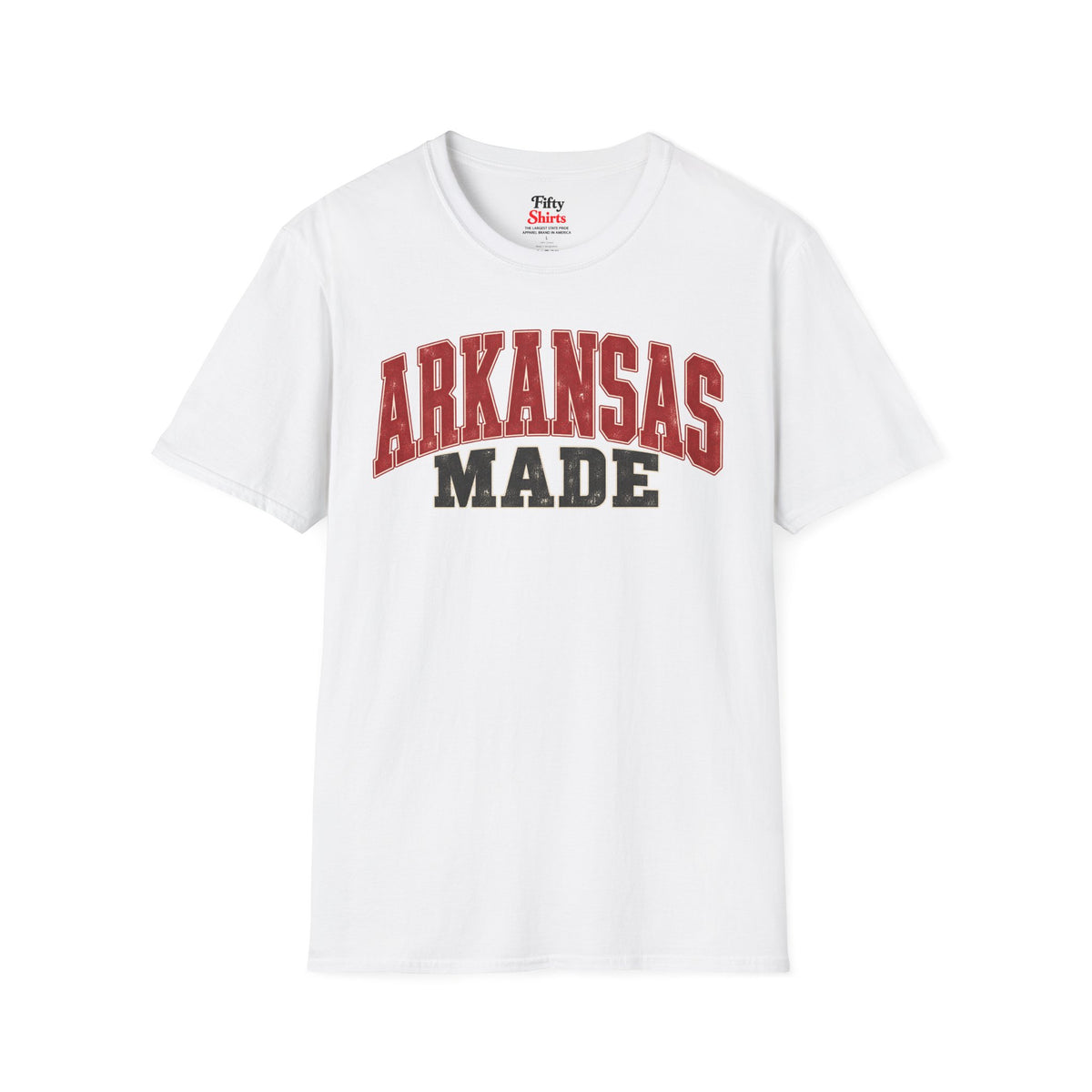 Arkansas Made Unisex Softstyle T Shirt State Name Graphic Tee