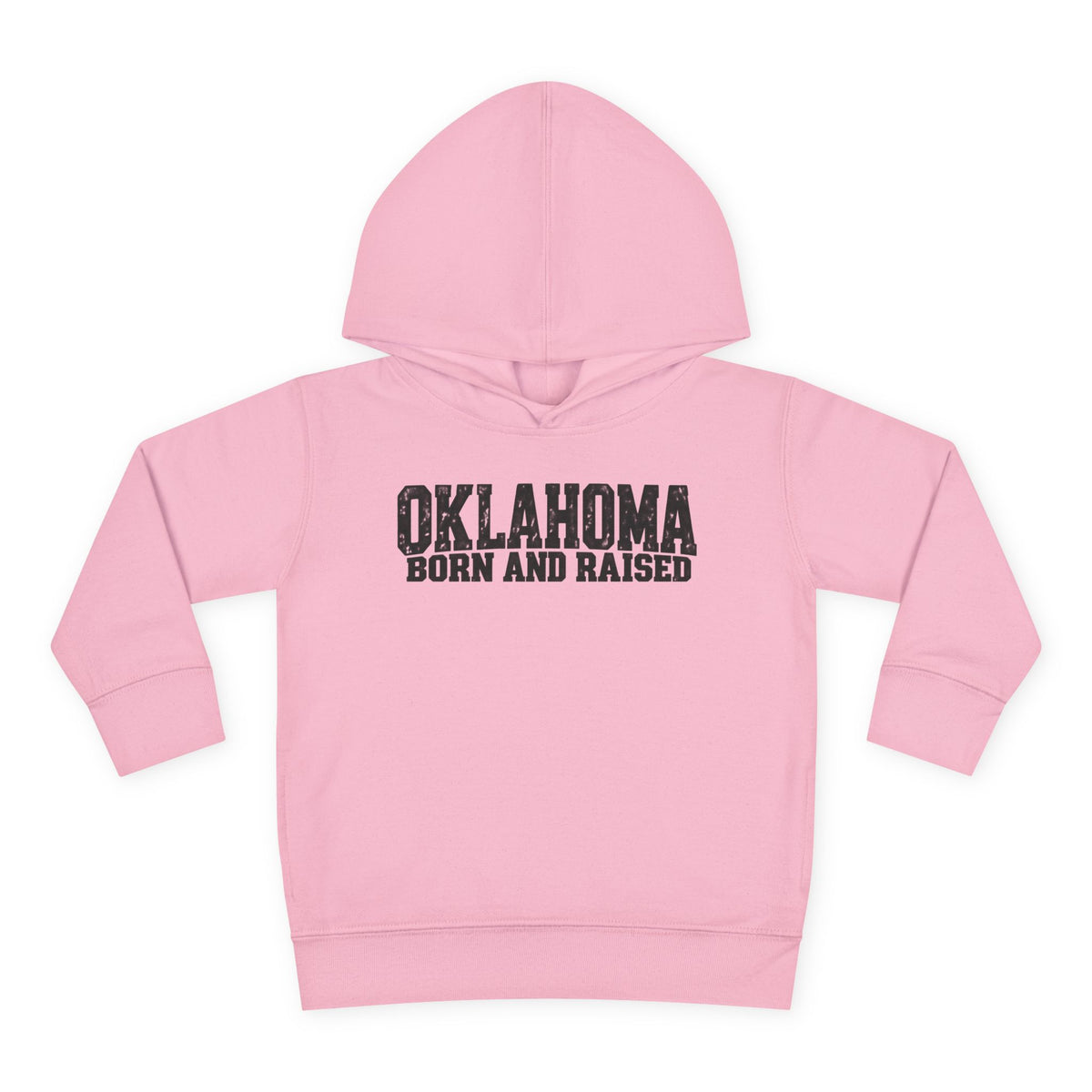 Oklahoma Born and Raised Minimal Heritage Unisex Toddler Pullover Fleece Hoodie