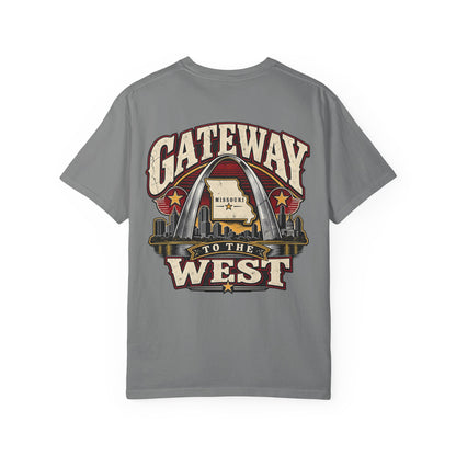 Missouri Gateway to the West Unisex Comfort Color 1717 Streetwear Graphic Tee