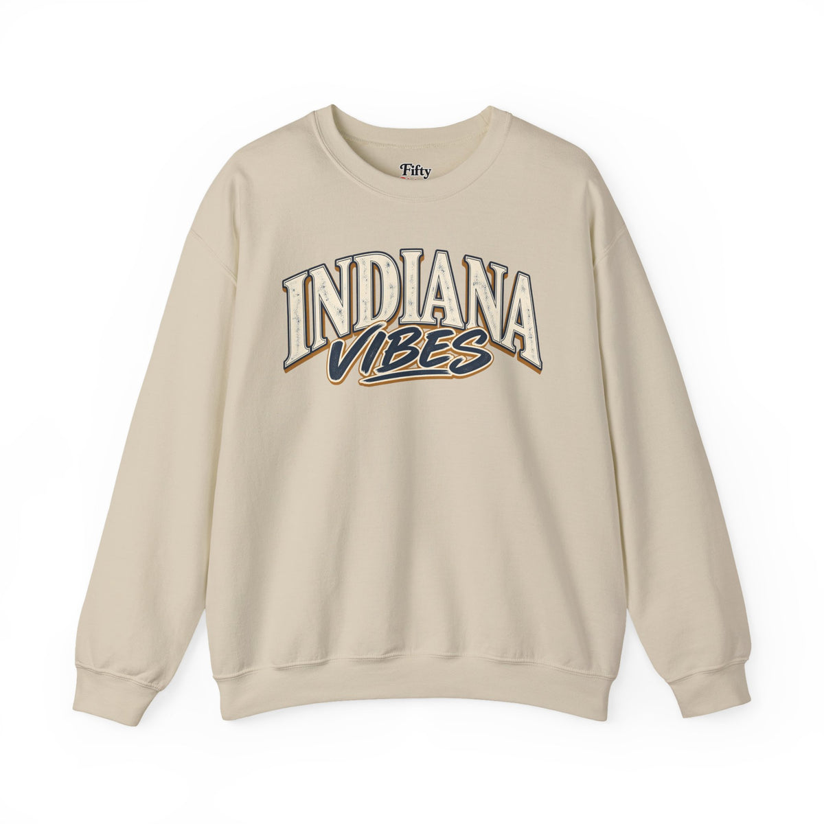 Indiana Vibes Unisex Crewneck Sweatshirt State Name Graphic