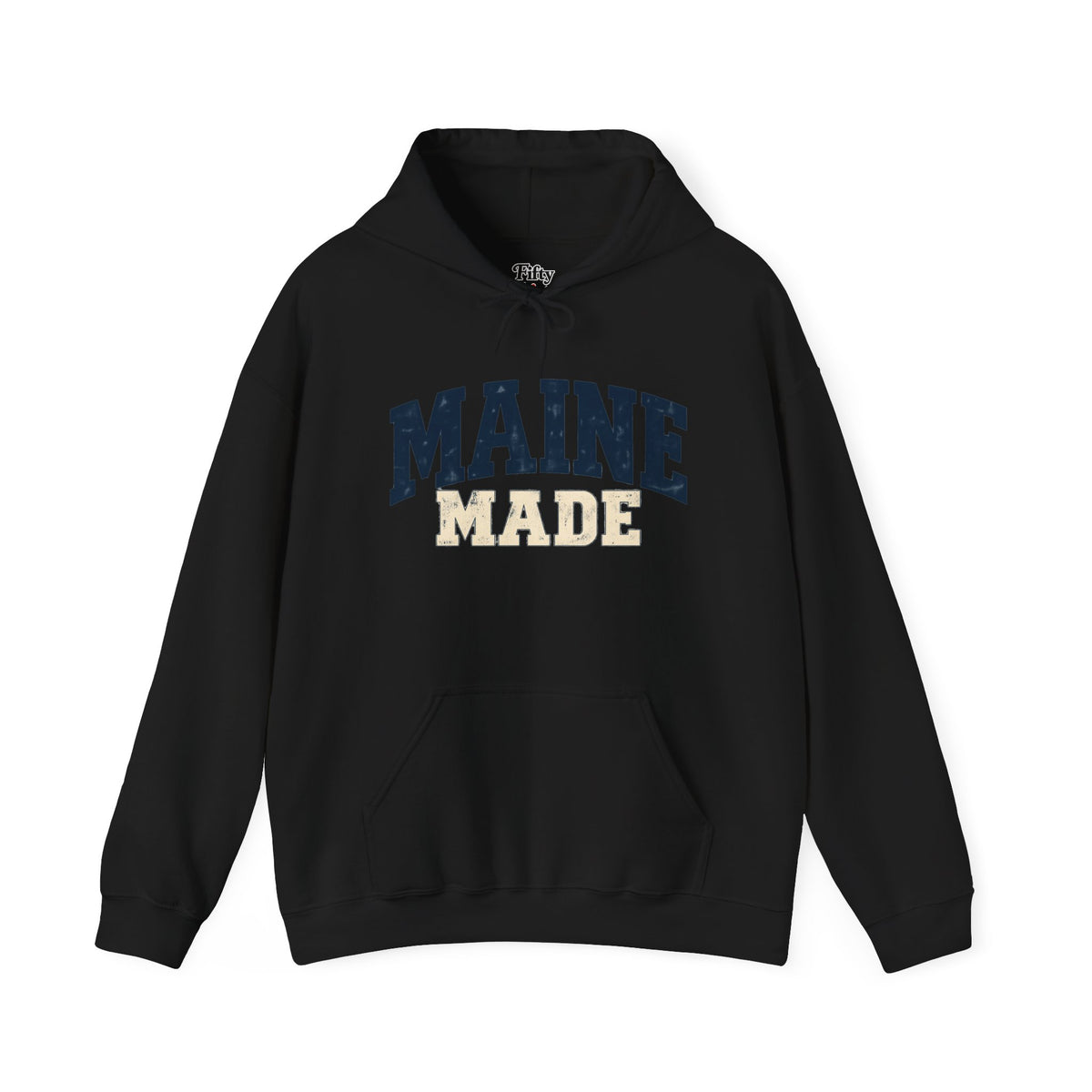 Maine Made Unisex Hoodie State Name Graphic