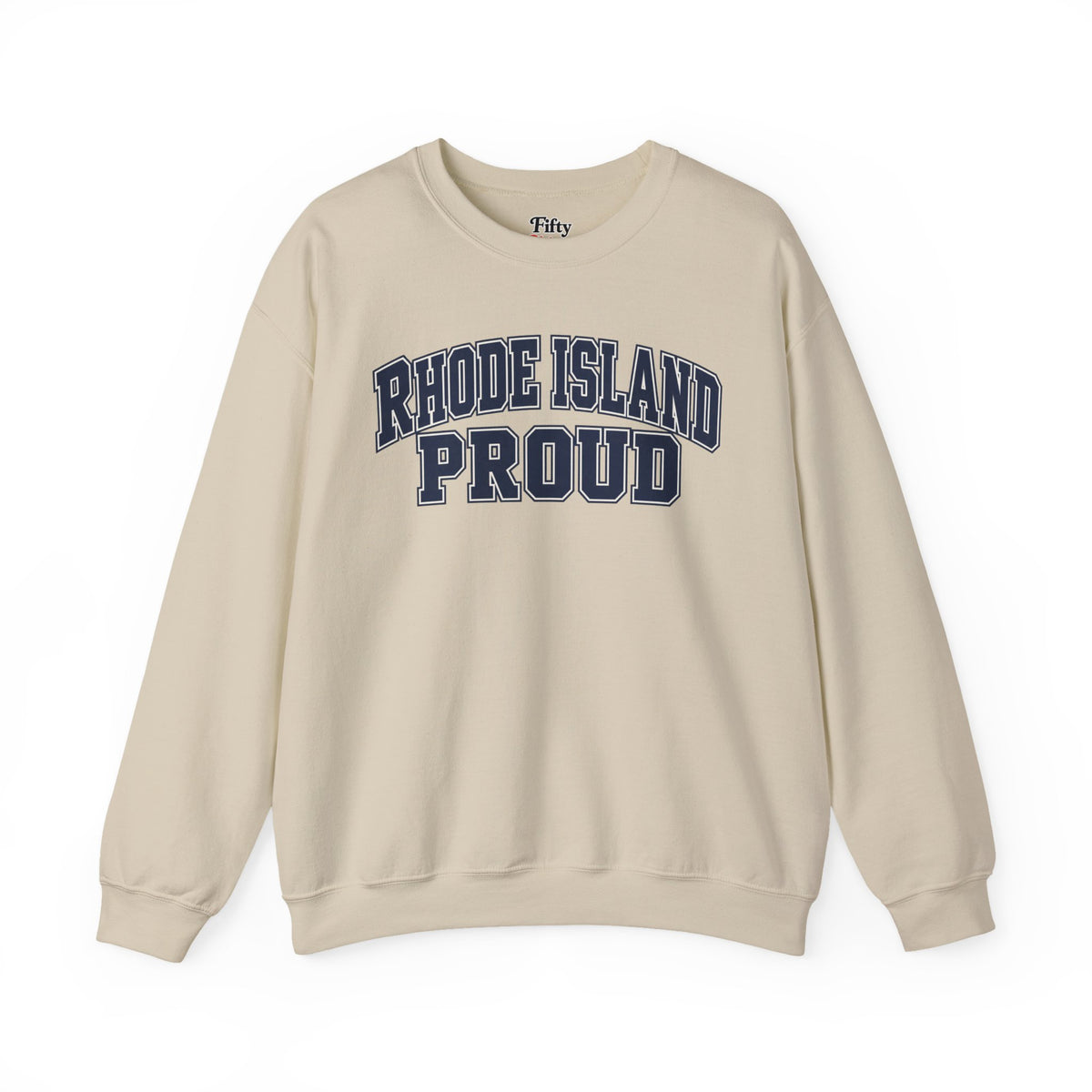 Rhode Island Proud Unisex Crewneck Sweatshirt State Name Graphic