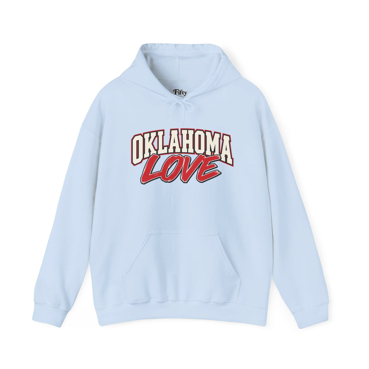 Oklahoma Love Unisex Hoodie State Name Graphic