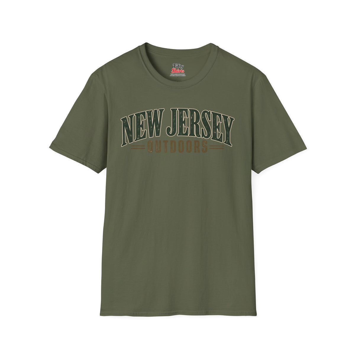 New Jersey Outdoors Unisex Softstyle T Shirt State Name Graphic Tee