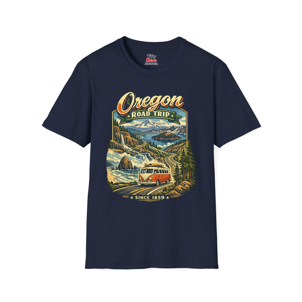 Oregon Road Trip Unisex Softstyle T Shirt State Pride Graphic Tee Collections FS03