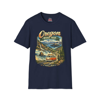 Oregon Road Trip Unisex Softstyle T Shirt State Pride Graphic Tee Collections FS03