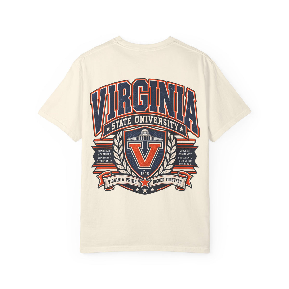 Virginia State University Unisex Comfort Color 1717 Streetwear Graphic Tee