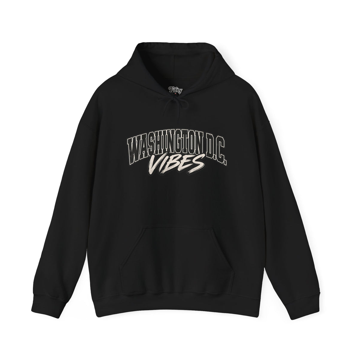 Washington DC Vibes Unisex Hoodie State Name Graphic