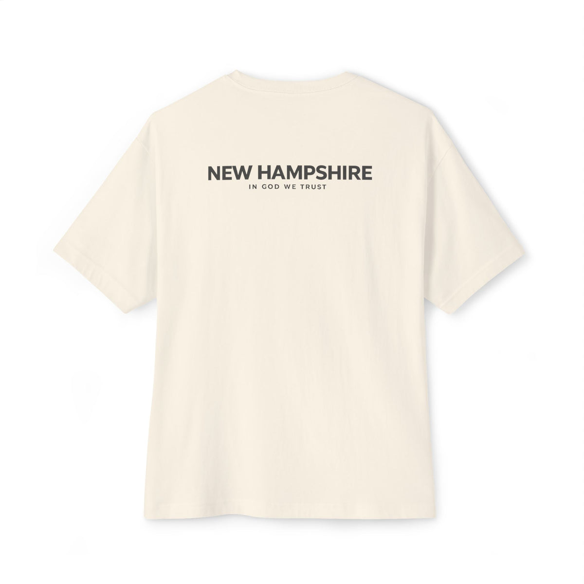 New Hampshire All State In God We Trust Unisex Casual Oversized Boxy Tee